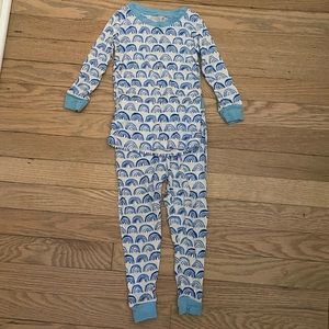 Little Sleepies Blue Rainbow Pajamas
